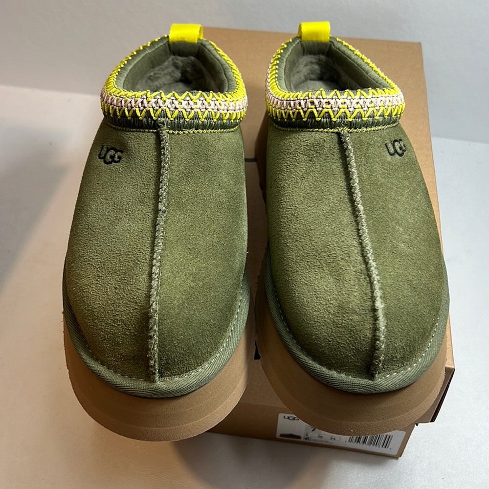 Ugg Tazz slipper burnt olive casual classic stylish chic trending - Picture 1 of 6